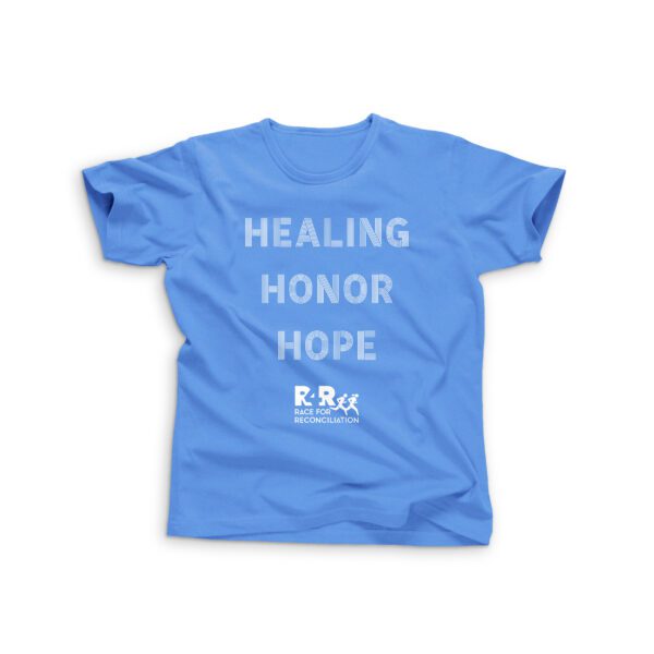 HONOR Blue Short sleeve T